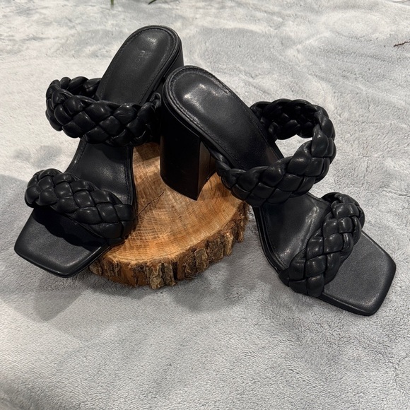 Madden Girl Shoes - Chic Black Braided Women's Heels